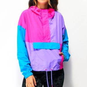 ❗️3 for $21❗️multi colored pullover rain jacket